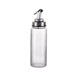 PORTA AZEITE GALHETEIRO SLEEK VIDRO E INOX C/ BICO DOSADOR