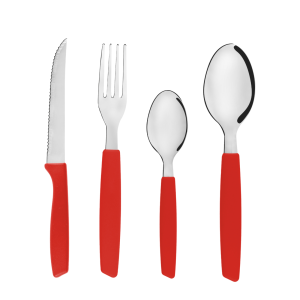 JOGO DE TALHERES LINHA COLOR C/16 PCS VERMELHO ORIGINAL
