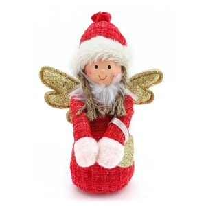 ANJINHO NATAL SENTADO CORACAO 30CM VM/DOUR