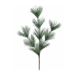 GALHO NATAL VERDE NEVADO FESTAO 50CM