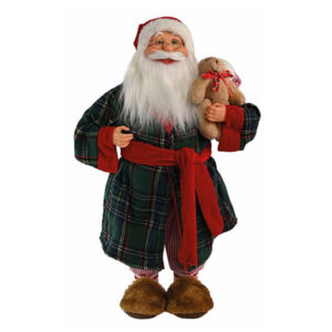 PAPAI NOEL NATAL PIJAMA/ROUPAO 46CM