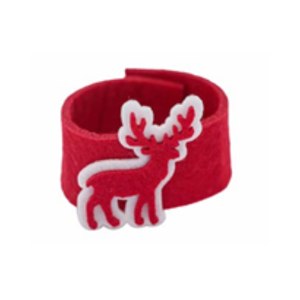 PORTA GUARDANAPO NATAL FELTRO RENA 18CM C/4 VM