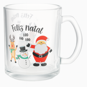 CANECA VIDRO NATAL 320ML