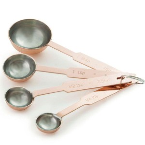 COLHERES INOX MEDIDORAS INOX 4 PCS BRONZE